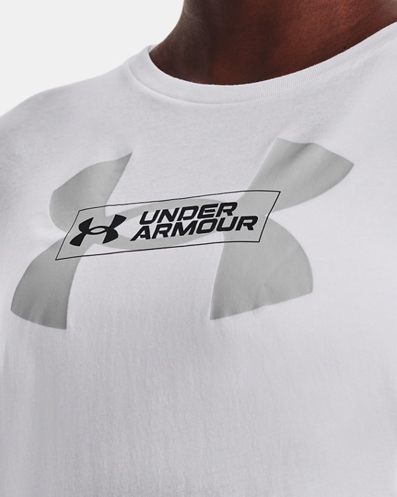 Women's UA Layered Logo Short Sleeve, White, pdpMainDesktop image number 3